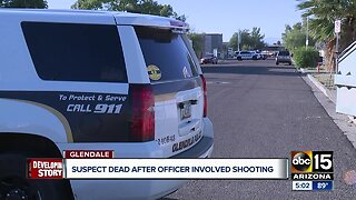 Suspect dead after officer-involved shooting in Glendale