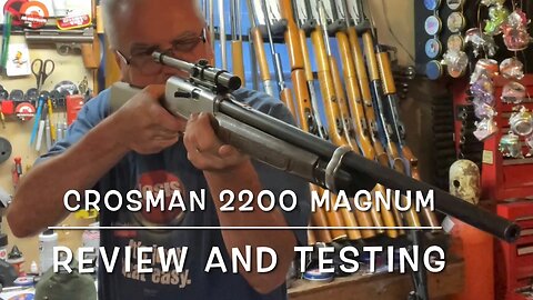 Crosman 2200 magnum 22 caliber pump air rifle review and testing after repairs