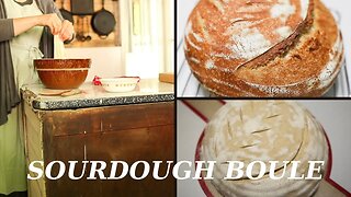 Basic SOURDOUGH BOULE Recipe | Traditional method