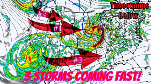 3 Serious Storms Coming, Back to Back to Back! - The WeatherMan Plus