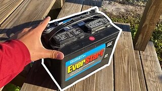 Cheapest Walmart Trolling Motor Battery (Everstart)