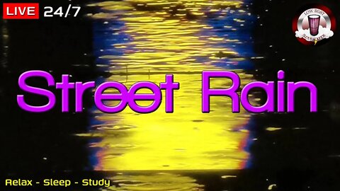 🚨 🔴 Light Rain Road | 12 HOURS | Block Noises | Relax, Sleep, Study | Rain Sounds For Sleeping