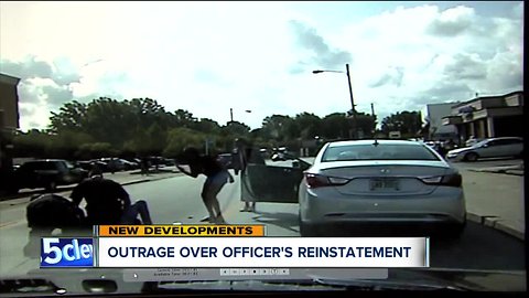 Outrage over officer's reinstatement