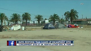 Rapid Response team Cleans Up Homeless Encampment Sites