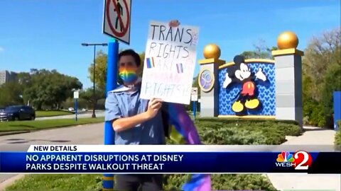 ONE Person Showed Up at Disney to Protest Florida Anti-Grooming Bill