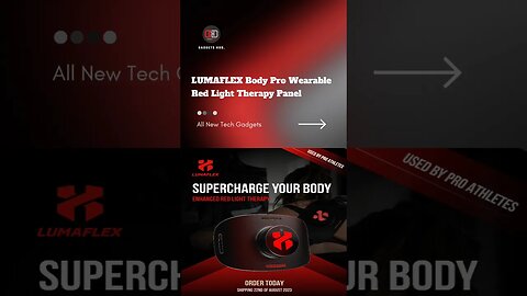 LUMAFLEX Body Pro Wearable Red Light Therapy Panel #short