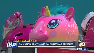 Salvation Army short on Christmas presents