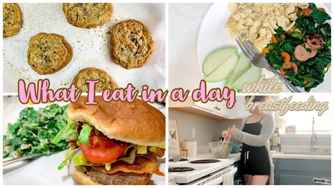 WHAT I EAT IN A DAY WHILE BREASTFEEDING | MAINTAINING WEIGHT AND TONING