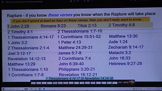 Rapture - if you know these verses you know when the Rapture takes place