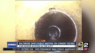 Baltimore DPW's meeting on consent decree for sewer system