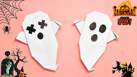 DIY Halloween Paper Ghost | Origami Halloween Paper Ghost| Halloween garland Ghost