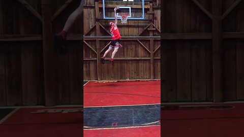 Supe Dunks Off The Bounce In The Barn