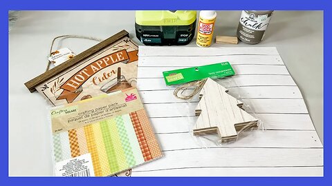 Christmas DIY || Using Dollar Tree Scrapbook Paper || Just 1 Easy Craft