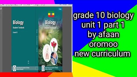 grade 10 biology unit 1 part 1 by afaan oromoo New curriculum
