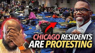 Chicago Residents Hold Mayor Brandon Johnson Accountable, Protesting Migrants Moving To Neighborhood