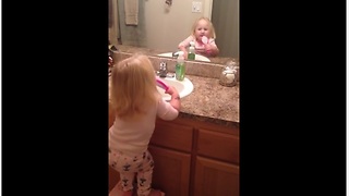 The best way to get your toddler to brush her teeth