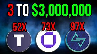 3 EXPLOSIVE Altcoins That Will 50X In 2025 (UNDER $1)