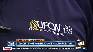 Grocery store workers to vote to authorize strike