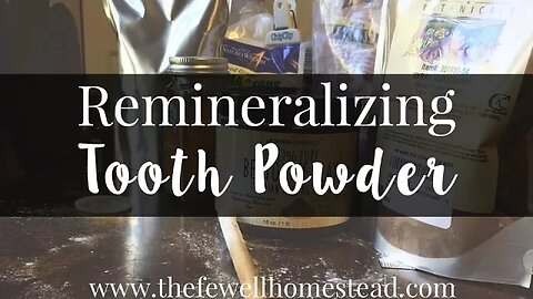 Homemade Remineralizing Tooth Powder