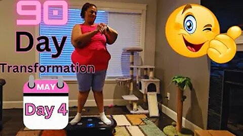 Day 4 of 90: Epic Body Transformation Journey with Rumblex Plus 4D Vibration Plate! 🔥