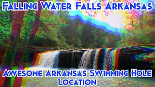 FALLING WATER FALLS \ Awesome Arkansas Swimming Hole Location \ Ozark National Forest