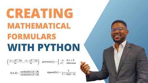 Creating Mathematical Formulars with Python