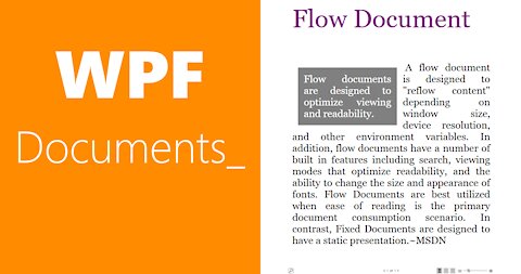 WPF Documents | Flow Documents-i | Documents in WPF