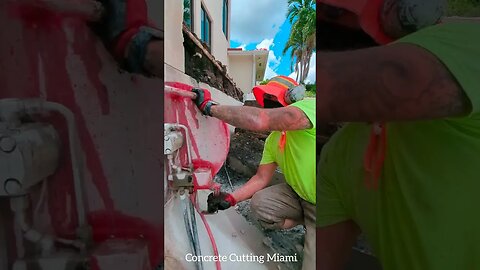 Cutting a pool in Miami lakes
