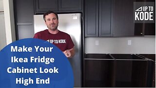 How To Make Your IKEA Fridge Cabinet Look High End