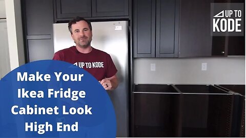 How To Make Your IKEA Fridge Cabinet Look High End
