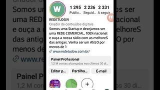 1.2 Milhões de contas alcançadas no Instagram do REDETUDOW em Fevereiro de 2023