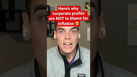 Why corporate profits AREN’T to blame for inflation #shorts