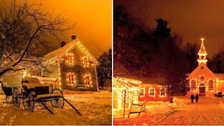 Ce village près de Montréal se change en parcours de Noël avec plus de 25 000 lumières