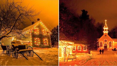 Ce village près de Montréal se change en parcours de Noël avec plus de 25 000 lumières