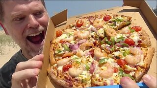Dominos $9.95 BBQ Prawn Pizza Review