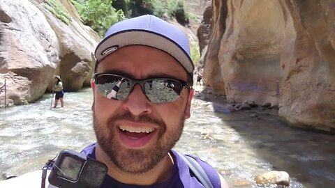 Sending salutations from the Narrows in Zion National Park