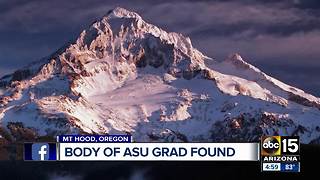 Missing ASU student's body found on Mt. Hood