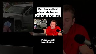 Man tracks thief who stole his car with Air Tags and it doesn’t end well. #shorts