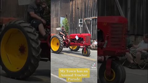 My Town has a Huge Epic Tractor Parade each Summer. #tractorparade #smalltown #tractor #community