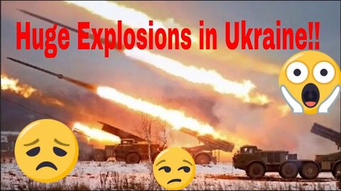 Huge explosion in Ukraine after Russia launched missiles!!!!