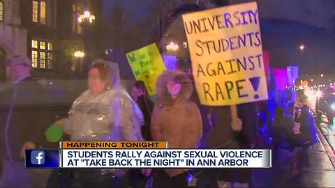 Students rally against sexual violence in Ann Arbor