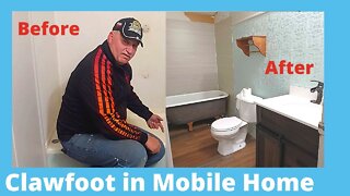 Complete Mobile Home Bathroom Remodel Cast Iron Tub