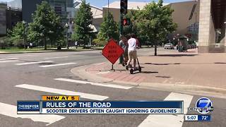Rules of the road for scooter drivers