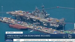 Fires now out on U.S.S. Bonhomme Richard