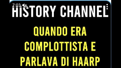 HAARP - HISTORY CHANNEL: La guerra climatica "Weather Warfare" (trasmesso il 7 Luglio 2009)