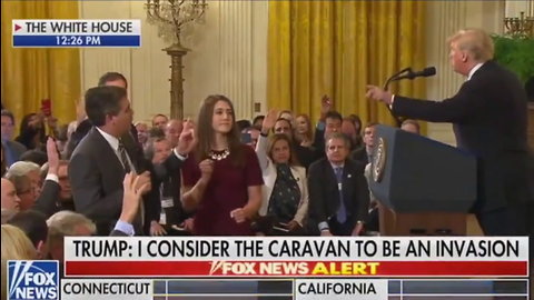 Slow-Mo Video Catches Angry Acosta Shoving Woman at White House