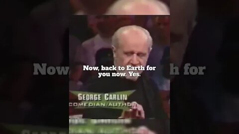 George Carlin is a BOSS 💯