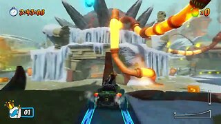 Crash Team Racing Nitro-Fueled - Frozen Frenzy Steal The Bacon Gameplay