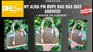 DHgate AAA Quality Louis Vuitton Style Alma PM Brown Monogram Dupe Bag Unboxing & Seller Review
