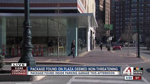 All clear given in Plaza suspicious package